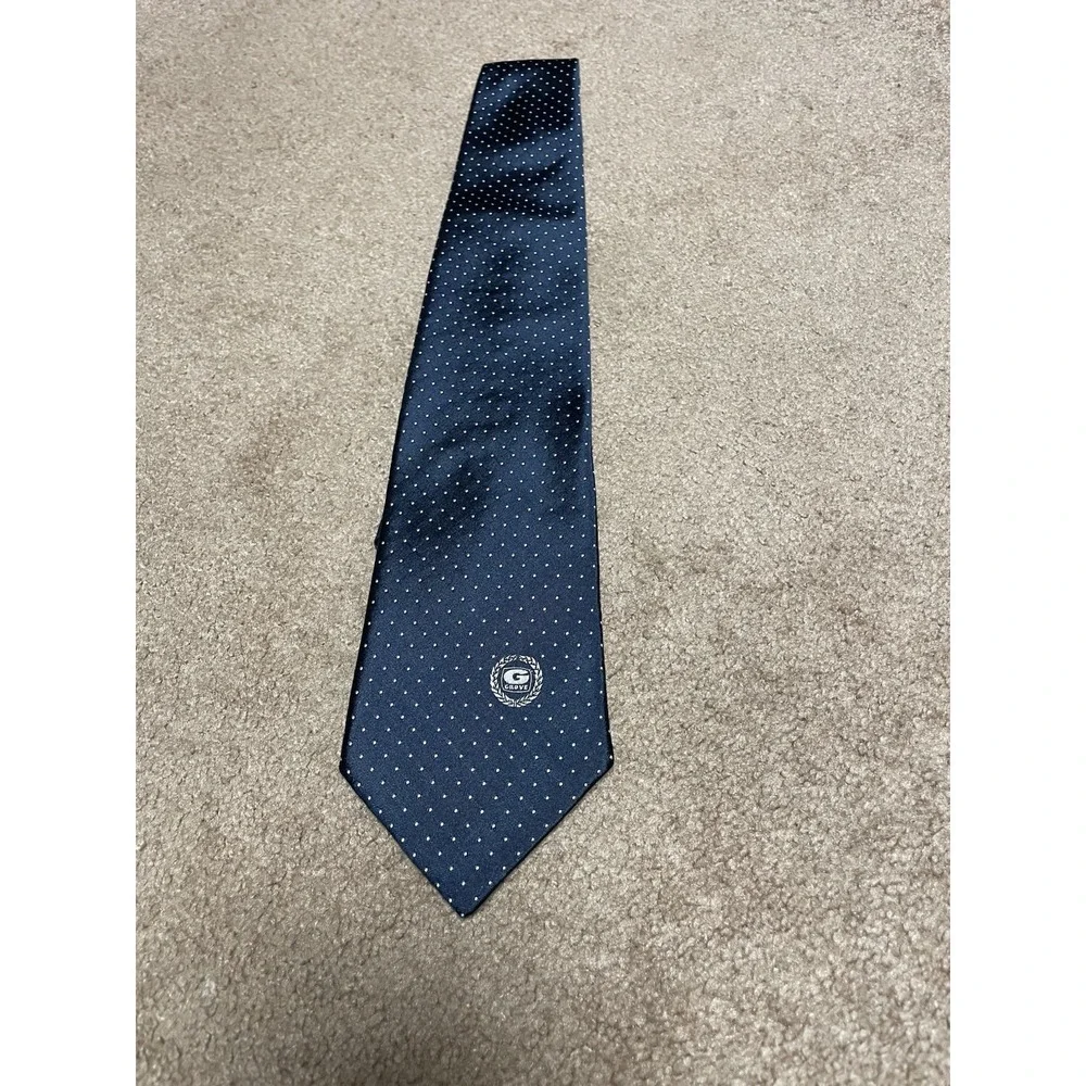 Givenchy Monsieur Rare Grove Worldwide Manufacturing Cranes Blue Tie Silk‎